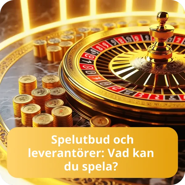 Spelutbud och leverantörer: Vad kan du spela?
